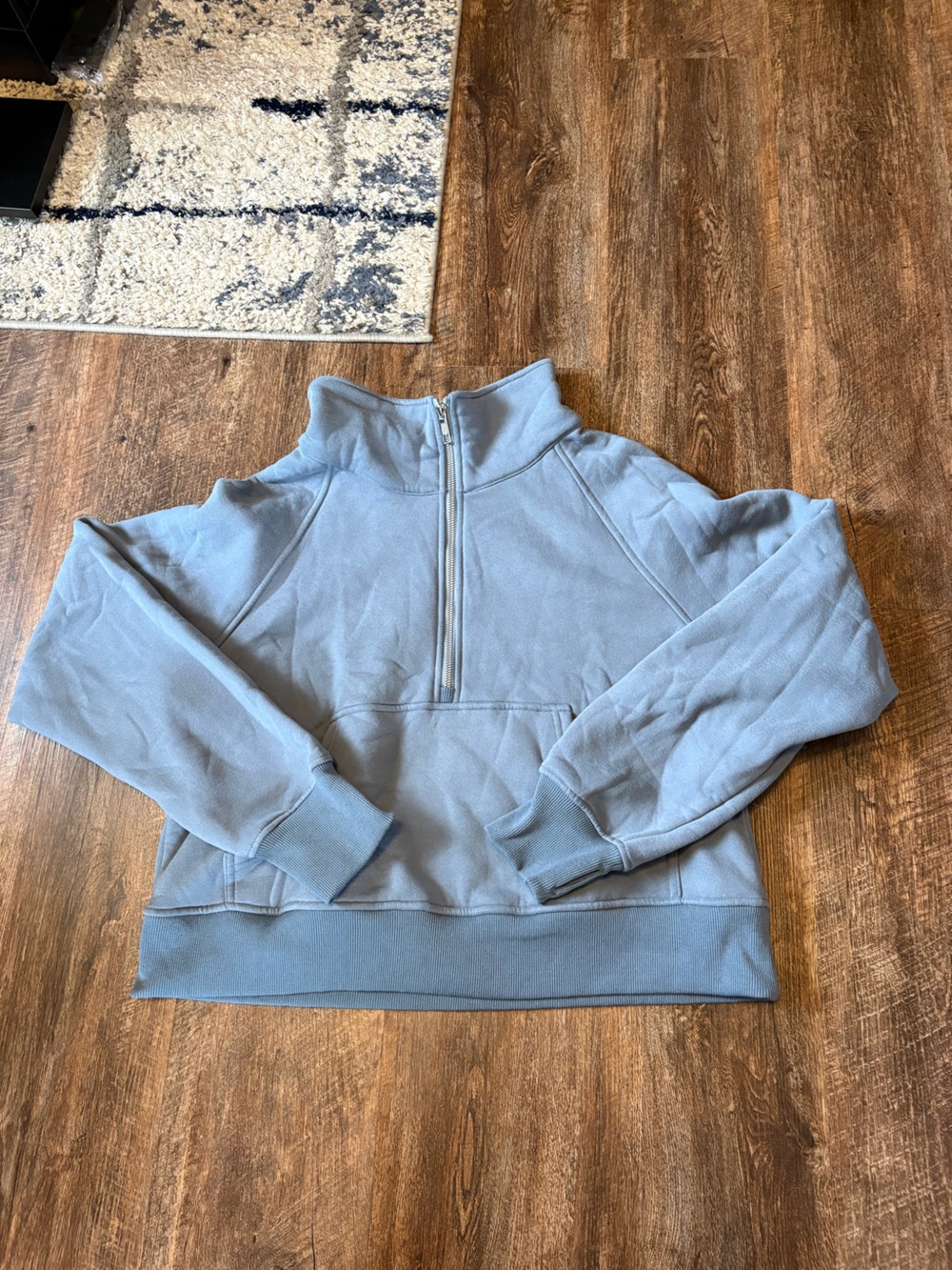 Light Blue Half-Zip Women's Pullover